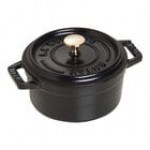 Staub 8 oz. White Truffle Enameled Cast Iron Mini Dutch Oven 1003431