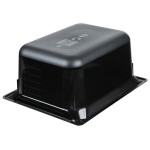 Vollrath 9026420 Super Pan® 1/2 Size Black High Heat Plastic Food Pan - 6
