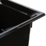 Vollrath 9026420 Super Pan® 1/2 Size Black High Heat Plastic Food Pan - 6