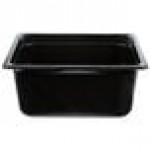 Vollrath 9026420 Super Pan® 1/2 Size Black High Heat Plastic Food Pan - 6