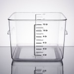 Rubbermaid® 12 Qt. Clear Square Polycarbonate Food Storage Container Rubbermaid® 12 Qt. Clear Square Polycarbonate Food Storage Container