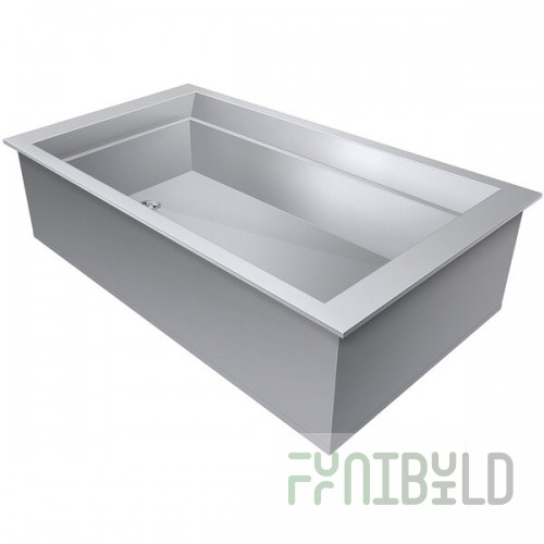 Hatco IWB-3 Three Pan Slanted Drop-In Ice-Cooled Food Well