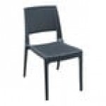 Siesta Verona Dark Gray Wickerlook Resin Outdoor Dining Chair