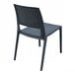 Siesta Verona Dark Gray Wickerlook Resin Outdoor Dining Chair