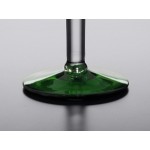 Acopa Tropic 24 oz. Martini Glass with Green Rim and Base - 12/Case