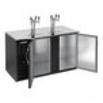 Beverage-Air DD58HC-B-069 2 Triple Tap Kegerator Beer Dispenser - Black, (2) 1/2 Keg Capacity