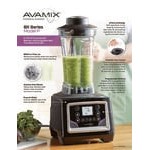 AvaMix BX2100PS 3 1/2 hp Commercial Blender with 8-Speed Programmable Touchpad Control, Timer, 64 oz. Stainless Steel Jar, and 64 oz. Polycarbonate Container - 120V AvaMix BX2100PS 3 1/2 hp Commercial Blender with 8-Speed Programmable Touchpad Control, Timer, 64 oz. Stainless Steel Jar, and 64 oz. Polycarbonate Container - 120V