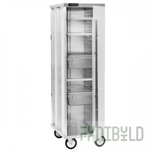 Cres Cor 150-1838-DZ Aluminum 38 Pan End Load Enclosed Correctional Non-Insulated Bun / Sheet Pan Rack - Assembled