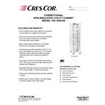 Cres Cor 150-1838-DZ Aluminum 38 Pan End Load Enclosed Correctional Non-Insulated Bun / Sheet Pan Rack - Assembled