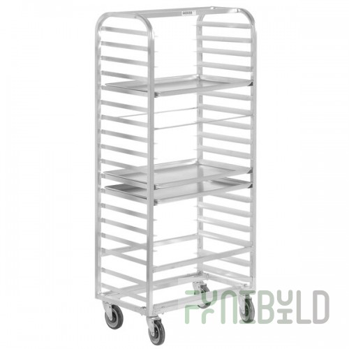 Channel 415S 27 Pan Side Load Stainless Steel Bun / Sheet Pan Rack - Assembled