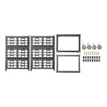 Cambro UPR1826H12 Camshelving® Ultimate 12 Pan Half Size End Load Bun / Sheet Pan Rack with Metal Casters - Unassembled Cambro UPR1826H12 Camshelving® Ultimate 12 Pan Half Size End Load Bun / Sheet Pan Rack with Metal Casters - Unassembled