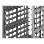 Cambro UPR1826H12 Camshelving® Ultimate 12 Pan Half Size End Load Bun / Sheet Pan Rack with Metal Casters - Unassembled Cambro UPR1826H12 Camshelving® Ultimate 12 Pan Half Size End Load Bun / Sheet Pan Rack with Metal Casters - Unassembled