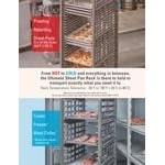 Cambro UPR1826H12 Camshelving® Ultimate 12 Pan Half Size End Load Bun / Sheet Pan Rack with Metal Casters - Unassembled Cambro UPR1826H12 Camshelving® Ultimate 12 Pan Half Size End Load Bun / Sheet Pan Rack with Metal Casters - Unassembled