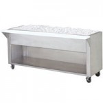 Advance Tabco CPU-4 Stainless Steel Ice-Cooled Table with Undershelf Advance Tabco CPU-4 Stainless Steel Ice-Cooled Table with Undershelf
