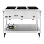 Vollrath 38203 ServeWell® SL Electric Three Pan Hot Food Table 120V - Sealed Well