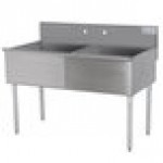 Advance Tabco 4-2-60 Two Compartment Stainless Steel Commercial Sink - 60