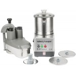 Robot Coupe R401 Combination Food Processor with 4.7 Qt. / 4.5 Liter Stainless Steel Bowl, Continuous Feed & 2 Discs - 1 1/2 hp Robot Coupe R401 Combination Food Processor with 4.7 Qt. / 4.5 Liter Stainless Steel Bowl, Continuous Feed & 2 Discs - 1 1/2 hp