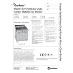 Garland MST24B Master Sentry Series Natural Gas Range Match 24 Garland MST24B Master Sentry Series Natural Gas Range Match 24