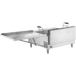 Carnival King 40 lb. Liquid Propane / Field Convertible Flat Bottom Countertop Funnel Cake / Donut Fryer