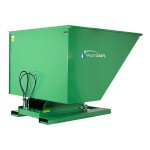 Valley Craft 2 Cubic Yard Self-Dumping Forklift-Powered Steel Hopper F89140 - 4,000 lb. Capacity