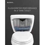 Sloan 8009.8013 Standard Elongated Floor-Mounted Toilet with Pressure-Assisted Tank - 1.6 GPF Sloan 8009.8013 Standard Elongated Floor-Mounted Toilet with Pressure-Assisted Tank - 1.6 GPF