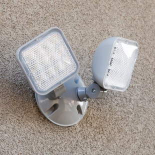 Lavex Outdoor / Indoor Double Head Remote LED Emergency Light - 2.4 Watts, 3.6V - 9.6V Compatibility Lavex Outdoor / Indoor Double Head Remote LED Emergency Light - 2.4 Watts, 3.6V - 9.6V Compatibility