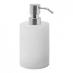 room360 Nassau 28 oz. Nutmeg Soap Dispenser with Mirrored Stainless Pump Top - 6/Case room360 Nassau 28 oz. Nutmeg Soap Dispenser with Mirrored Stainless Pump Top - 6/Case