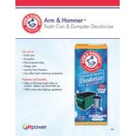 Arm & Hammer® 42.6 oz. Trash Can & Dumpster Deodorizer - 9/Case Arm & Hammer® 42.6 oz. Trash Can & Dumpster Deodorizer - 9/Case