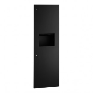Bobrick B-39003.MBLK TrimLineSeries 12 Gallon Recessed Paper Towel Dispenser / Waste Receptacle with Matte Black Finish Bobrick B-39003.MBLK TrimLineSeries 12 Gallon Recessed Paper Towel Dispenser / Waste Receptacle with Matte Black Finish