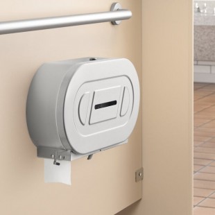 Bobrick B-2892 ClassicSeries Surface Mounted Twin Jumbo Roll Toilet Tissue Dispenser Bobrick B-2892 ClassicSeries Surface Mounted Twin Jumbo Roll Toilet Tissue Dispenser