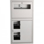 Bobrick B-2892 ClassicSeries Surface Mounted Twin Jumbo Roll Toilet Tissue Dispenser