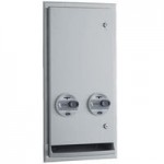 Bobrick B-2892 ClassicSeries Surface Mounted Twin Jumbo Roll Toilet Tissue Dispenser