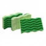 Libman 1076 Green All-Purpose Cellulose Scouring Sponge - 24/Case