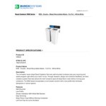 Busch Systems Rise 139923 30 Gallon HDPE Two Stream Decorative Mixed Recyclables / Waste Receptacle