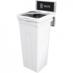 Busch Systems Rise 139923 30 Gallon HDPE Two Stream Decorative Mixed Recyclables / Waste Receptacle