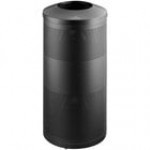 Lancaster Table & Seating 23 Gallon Black Perforated Powder-Coated Metal Round Decorative Trash Can Lancaster Table & Seating 23 Gallon Black Perforated Powder-Coated Metal Round Decorative Trash Can