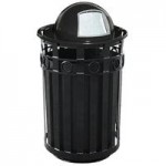 Witt Industries M5001-AT-GN Oakley Standard 50 Gallon Green Steel Outdoor Decorative Trash Can with Ash Top Lid Witt Industries M5001-AT-GN Oakley Standard 50 Gallon Green Steel Outdoor Decorative Trash Can with Ash Top Lid
