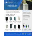 Commercial Zone 775901SE PolyTec 25 Gallon Black Square Side Entry Trash Can with Dual-Flipper Dome Lid and Tray Return Commercial Zone 775901SE PolyTec 25 Gallon Black Square Side Entry Trash Can with Dual-Flipper Dome Lid and Tray Return