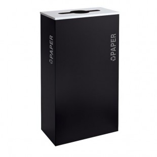 Ex-Cell Kaiser RC-KD17-P BT-PBG Black Tie Kaleidoscope Pebble Black Gloss 17 Gallon Rectangular Paper Receptacle Ex-Cell Kaiser RC-KD17-P BT-PBG Black Tie Kaleidoscope Pebble Black Gloss 17 Gallon Rectangular Paper Receptacle