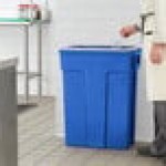 Toter SL023-00705 Slimline 23 Gallon Blue Trash Can Toter SL023-00705 Slimline 23 Gallon Blue Trash Can