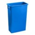 Toter SL023-00705 Slimline 23 Gallon Blue Trash Can Toter SL023-00705 Slimline 23 Gallon Blue Trash Can