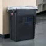 Rubbermaid® 1955959 Slim Jim 64 Qt. / 16 Gallon Black Rectangular Trash Can Rubbermaid® 1955959 Slim Jim 64 Qt. / 16 Gallon Black Rectangular Trash Can