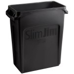 Rubbermaid® 1955959 Slim Jim 64 Qt. / 16 Gallon Black Rectangular Trash Can Rubbermaid® 1955959 Slim Jim 64 Qt. / 16 Gallon Black Rectangular Trash Can