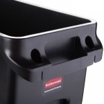 Rubbermaid® 1955959 Slim Jim 64 Qt. / 16 Gallon Black Rectangular Trash Can Rubbermaid® 1955959 Slim Jim 64 Qt. / 16 Gallon Black Rectangular Trash Can