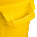 Rubbermaid® FG261000YEL BRUTE 10 Gallon Yellow Round Trash Can