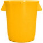 Rubbermaid® FG261000YEL BRUTE 10 Gallon Yellow Round Trash Can