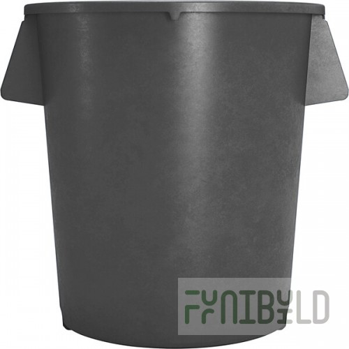 Carlisle 84105523 Bronco 55 Gallon Gray Round Trash Can
