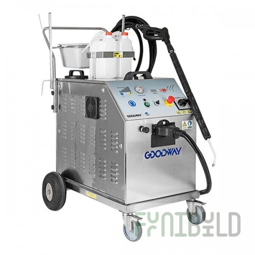 Goodway GVC-36000 Heavy-Duty Industrial Dry Steam Cleaner with Quad Boilers - 10.6 Gallon, 460V