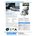 Goodway GVC-36000 Heavy-Duty Industrial Dry Steam Cleaner with Quad Boilers - 10.6 Gallon, 460V