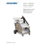 Goodway GVC-36000 Heavy-Duty Industrial Dry Steam Cleaner with Quad Boilers - 10.6 Gallon, 460V